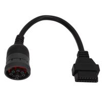 9PIN Female To 16Pin Diagnostic Adapter Cable J1939 Protocol OBD2 Scanner Adapter  Auto Shop juoda