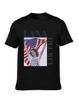 Lana Del Rey American Flag T-shirt XXL gray