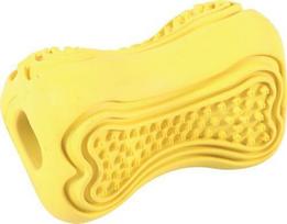 Guminis žaislas šunims Zolux, 8 cm, geltonas