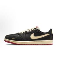 Nigel Sylvester x Air Jordan 1 Low OG Geriau su laiku Vyriški kedai Kreminės juodos spalvos Muslin IB8958-001 35.5 black