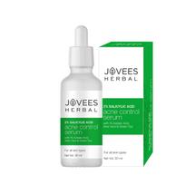 Jovees Herbal 2% Salicylic Acid Acne Control Serum With 1% Azelaic Acid Aloe Vera Green Tea 30 ml white