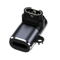 Įkroviklio Adapterio Konverteris Garmin Išmaniajam Laikrodžiui Micro USB Type C Įkrovimo Kabelis Greitas Įkrovimas Laikrodžio Priedas I black