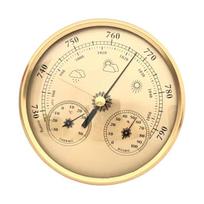 130MM 3-in-1 Multifunction Pointer Thermometer Hygrometer Barometer Weather Station Instruments Weather Forecasting Instruments sidabras