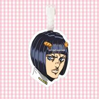 JOJO's Bizarre Adventure Keychain & Luggage Tag featuring Jotaro, Dio, and Kira Yoshikage white
