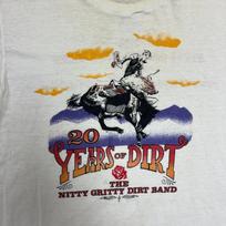 20 Years Of Dirt White 1980s Nitty Gritty Dirt Band S to 5XL T-shirt BL1435 XXXL black