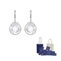 Swarovski Rodžiu dengti Auskarai Moteriški Balti Original Brand Box And Bag balta