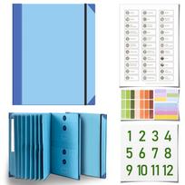 In Case I Go Missing Accordion Binder Folder gray