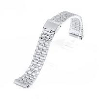 Vintažinė metalinė laikrodžio apyrankė Casio SGW400 F91W F84 F105/108/A158/168 AE1200/1300, aukštos kokybės 18 mm nerūdijančio plieno apyrankė 18mm white