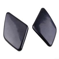 Unpainted Black Headlight Washer Cap Cover Easy Plug and Play Installation