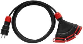Buitinis ilgintuvas AWTools, AW70232, 3 x 2,5 mm², 10 m, IP54, 3 lizdų