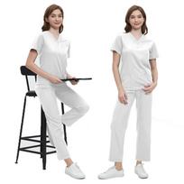 Scrubs Women Beauty SPA Uniform Pet Clinic Store Veterinary Dentistry Work Clothes Set High-quality Medical Nurse Uniform Unisex S balta