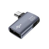 Host OTG Adapter for Fire TV Stick 90 Degree Left/Right Angle Powered Micro USB to USB OTG Adapter for Android Phone Tablet Left