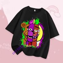 Children's 'Five Nights at Freddy's' Cute Short-Sleeve Top Boys and Girls Summer Fashion T-Shirt Kids' Clothing 120 pink