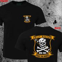 Laivyno Jolly Rogers VFA-103 Eskadrilės Simbolis Emblema Marškinėliai 100% Medvilnė Apvalus Kaklas Trumpomis Rankovėmis Vasaros Atsitiktiniai Vyriški Marškinėliai Dydis S-3XL S juoda