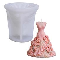 Sturdy Silicone Candle Mould With Lifelikes Floral Embossing For Creating Unique Decorative Candle 1