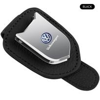 Automobilio skydelis nuo saulės, dėklas akiniams, saulės akinių spaustukas, kortelių, bilietų laikiklis, stovas Volkswagen Golf-6 7 4 5 POLO Passat B5 B6 B7 T4 T5 Tiguan Jetta Gol juoda