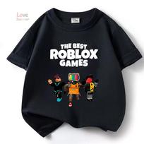 Robloxing kid T-shirt Boys Game Sports Cotton T-shirt Child Cartoon Short sleeve Casual Street Harajuku Clothes 100