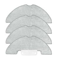 Robot Vacuum Mop Pads Microfiber Cleaning Cloths Home Cleaning Supplies 4 PACK white