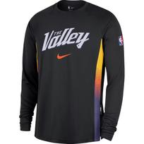 Nike NBA Phoenix Suns 2025-26 Season City Edition Color Block Crew Neck Long Sleeve T-Shirt Unisex Tops HQ6258-010 L black