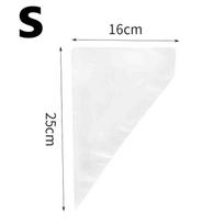 100Pcs Disposable Piping Bags Thickened Pastry Decorating Bags Cake Icing Frosting Bags Baking Tools Kitchen Accessories S white