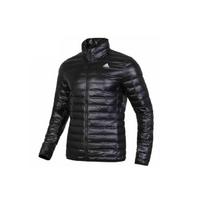 Adidas pūkinės striukės vyriškos juodos su stovinčia apykakle vidutinio storumo BS1588 S juoda