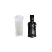 High Temperatures Resistant 3D Chess Piece Molds Safe For Children To Use In School Projects And Family Bonding Time white