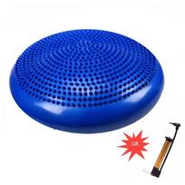 Inflatable Yoga Massage Ball Durable Universal Athletic Gym Fitness Wobble Stability Balance Disc Cushion Mats 33cm blue