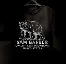 Reprint Sam Barber Cotton All Size Tee S82131 Unisex T-Shirt L black