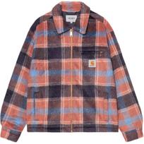 Carhartt WIP FW25 Kyron marškinis-striukė Storas priekinis užtrauktukas Laisvalaikio ilgomis rankovėmis Vyriškos striukės A252016-3JZ-XX XS brown