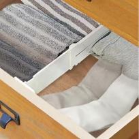 Stalčių organizatoriai-skirstikliai (Min.32.7 ~ Max 55.2 * H 8.8 cm) gray