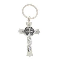 Nukryžiuotasis Jėzus Kristus Religija Metalinis raktų pakabuko žiedo laikiklis pakabuko dekoro dovana gray