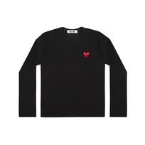 Comme des Garçons PLAY (WMNS) COMME des GARCONS PLAY Logo Long Sleeves Tee 'Black' Women's AZ-T117-051-1 XS gray