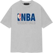 Fear of God Essentials x NBA Tee Light Heather Men Tops Grey 125AL244000F S blue