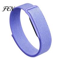 Watch Band for Google Fitbit Air, Breathable Replacement Sport Compatible Strap Strap, Adjustable Anti-sweat Woven Wristband Fitness Tracker Quick-dry E red