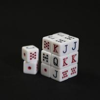 10vnt. rinkinys 16mm akriliniai pokerio kauliukai su stačiu kampu stalo žaidimų priedams gray