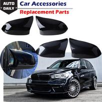 Automobilio galinio vaizdo veidrodėlio dangtelio dangtelis tinka BMW F15 X5 F16 X6 F25 X3 F26 X4 2014-2018 šoninio sparno veidrodžio korpuso dekoro automobiliui Carbon fiber Pattern black