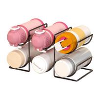 Water Bottle Storage Rack Kitchen Large Capacity Cabinet Countertop Cup Travel Mug Holder Dual Layer juoda