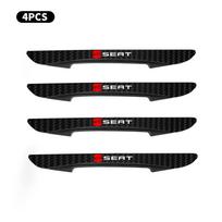 Karštas automobilio durų anti-susidūrimo buferio juostelės apdailos apsaugos lipdukai SEAT Ibiza Leon Arona Ateca Tarraco Alhambra Cupra black