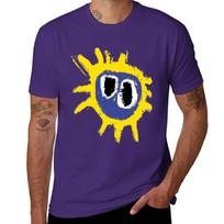 Screamadelica Primal marškinėliai anime drabužiai didelio dydžio Medvilniniai marškinėliai vyrams XL violetinė