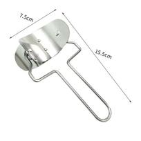 Nerūdijančio plieno koldūnų gaminimo vadovas Ravioli pyrago forma Patvari pyrago preso tešlos pjaustytuvas peilis kepimo virtuvės tešlos gaminiai makaronų įrankiai 15.5cm*7.5cm sidabras