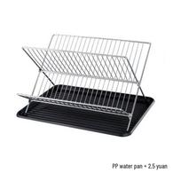 Foldable Kitchen Dish Drying Rack gray