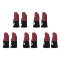 5/10Pairs Game Finger Gloves Sweatproof Mobile Finger Sleeve Breathable Fingertips Anti Slip Finger Thumb Gloves for PUBG Games black