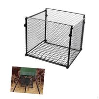 Deer Feeder Guard, Weatherproof Pest Cage for Porch round gray