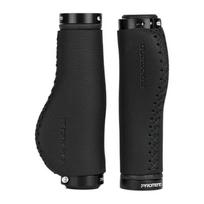 PROMEND Ergonomic Bicycle Handlebar Grips - Mountain Bike Sponge Leather Surface black