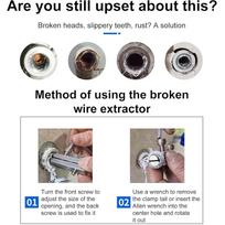 Stripped Screw Extractor 3Pcs Anti-Slip Heavy Duty Multi-Purpose Broken Nuts Removal Kit For Automotive Repair Plumbing Work China Mainland