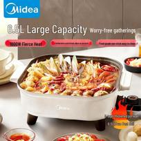 Midea 6.5L Multi-Function Electric Hot Pot & Cooker brown