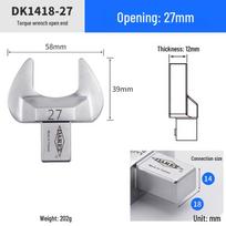 DAREX 14x18mm Series Torque Wrench Open Head Insert