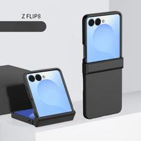 Skirta Samsung Galaxy Z Flip 8 7 5G PC Kietas Korpusas Telefono Dėklas Vienspalvis Vyrio Apsauga Flip7 Flip8 Galinis Dangtelis For Galaxy Z Flip 7 juoda
