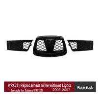 Upgraded Front Air Intake Grille for 2006-2007 Subaru Impreza WRX STI (9th Gen) black