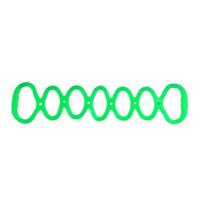 Portable Size Physical Stretch Resistance Band Flexible Silicone Elastic Stretcher  Yoga Training žalia